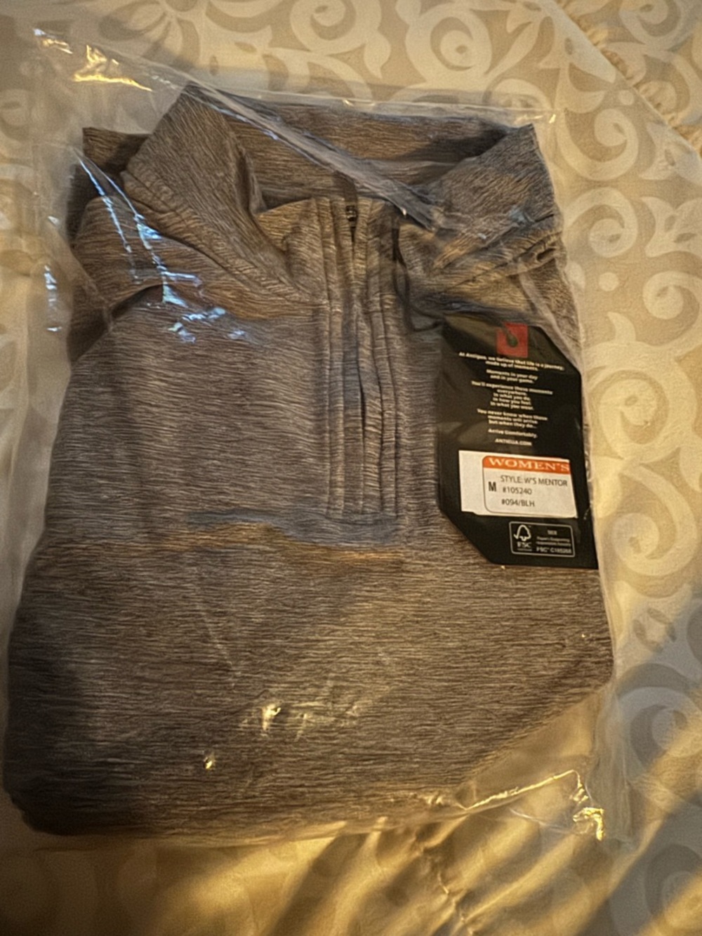 From LPGA Ford Championship embroidered Women's Jacket quarter zip Heather Gray